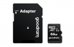 Goodram 64GB microSDXC Class 10 UHS-I su adapteriu