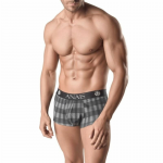 ANAIS MEN AEGIS Boxer Briefs S Grey Checkered Advanced Fit