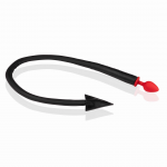 Sinner Gear Silicone Intimate Plug with Devil Tail Black 38 cm