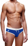 Prowler Swim Brief XL Blue - Athletic Fit with White Accents