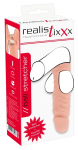 Realistixxx Ball Stretcher with Dual Attachment, Skin-Tone TPE, 14.8 cm