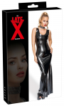 LateX Long Black Latex Maxi Dress S - Sleek Fitted Natural Rubber