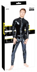 Black Level Vinyl Catsuit S - Shiny 4-Way Stretch Jumpsuit, Black