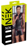 NEK Men's Sleeveless Matte Shirt XL with Red Stripe and Mesh Design