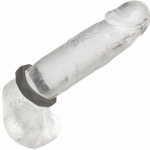 CalExotics Alpha Prolong Silicone Ring Grey - Seamless Comfort Enhancer 2.5 cm