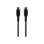 USB-C/USB-C kabelis su PD, 2 m, USB 2.0, 60 W, juodas