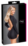Cottelli PARTY Backless Black Mini Dress L - Adjustable Neck, Gold Zip