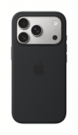 Apple iPhone 17 Pro silikoninis dėklas su MagSafe juodas