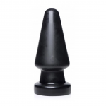 XR Brands Ass Max Large Silicone Plug - Black, Heavy Duty, 3-Inch Width