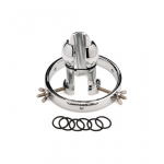 XR Brands Forced Spread Stainless Steel Expanding Plug 40mm