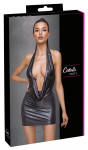 Cottelli PARTY Silver Mini Dress XL Shiny Halterneck Rhinestone