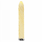 Playboy Twist of Fate Glass Intimate Device, 10-Mode, Waterproof, USB