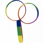 Diablo Picante Rainbow Silicone Bracelet - Adjustable LGBT Pride Colors