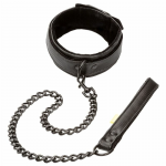 CalExotics Boundless Adjustable Collar & Leash Set, Vegan Leather, 49.5cm
