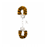 You2Toys Furry Handcuffs - Soft Plush, Adjustable, Silver/Black