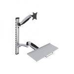 Dignitus 1xLCD + klaviatūra 27" laikiklis, 8kg (PIVOT)