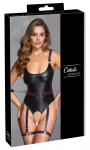 Cottelli Bondage Body L Matte Black & Purple Adjustable Harness Set