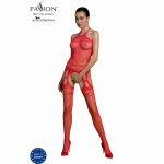 PASSION ECO BS006 Red Bodystocking - Eco-Friendly, Universal Size