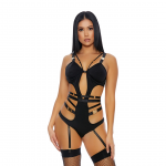 We Click Lingerie Set XL - Strappy Design with Gold Hardware