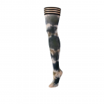 Kix'ies MacKenzie Thigh-High Stockings A Black Tie-Dye No-Slip Grip