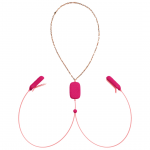 OhMiBod Sphinx Bluetooth Wearable Vibrating Clamps - App-Controlled, Black