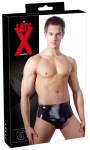 LateX Men's Latex Briefs with Inflatable Plug M Black 0.4mm