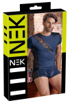 NEK Men's Stretch Shirt Blue/Black with Matte Details M