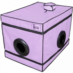 SECRET DOME Kink Club LA NICHE Cabin Purple 85x60x60 cm with Accessories