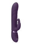 VIVE Nari Vibrating & Rotating Beads G-Spot Rabbit, Purple, Silicone