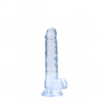 REALROCK Crystal Clear Model 7 Suction Cup Intimate Machine 19cm