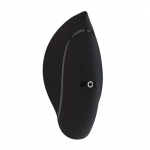 VIVE Minu Lay-On Massager Black - Compact Silicone, 10 Modes