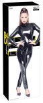 Black Level Vinyl Jumpsuit 2XL - Shiny Black, Long-Sleeve, Zipper System