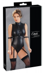 Cottelli Collection Body Suspenders M Matte Black Adjustable Straps