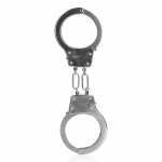Ouch! Adjustable Metal Handcuffs Silver - Secure Locking System