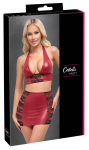 Cottelli PARTY Red Crop Top & Mini Skirt Set with Lace S