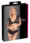 Cottelli Lingerie Lace Set with Decorative Ring & Adjustable Straps XL
