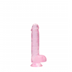 REALROCK Crystal Clear 6'' Intimate Model with Base - 15 cm Transparent