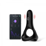 Magic Motion Rise Black - Double Intimate Ring with App Control