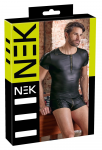 NEK Black Matte Men's Shirt with Lacing and D-Rings, Size M