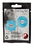 You2Toys Blue Ring Set 2 pcs - Flexible TPE with Textured Surface