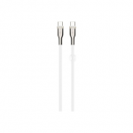USB-C/USB-C kabelis su PD, 1,2 m, USB 2.0, 100 W, baltas