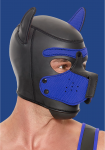 OUCH! Neoprene Puppy Mask Blue - Adjustable Detachable Muzzle Hood