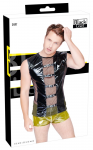 Black Level Vinyl Sleeveless Shirt M - Bi-Elastic, Mesh Inserts