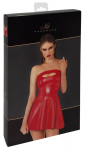 Noir Handmade Powerwetlook Red Mini Dress Strapless M
