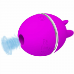 Pretty Love Gemini Ball Purple Silicone Intimate Massager with Pulsation