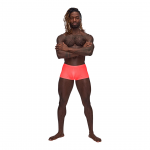 Male Power Barely There Mini Short XL - Low Waist, High Cut, Black