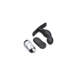 XR Brands P-Spot Plugger Silicone Prostate Plug with Harness & Remote