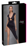 Cottelli PARTY Asymmetrical Ruffled Dress L, Black, Stretch Material