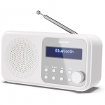 Sharp DR-P420(WH) Tokyo Portable Digital Radio, FM/DAB/DAB+, Bluetooth 5.0, USB or Battery Powered, Snowy White | Sharp | Tokyo