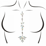 Leg Avenue Jade Iridescent Adhesive Body Jewels Set - Skin-Friendly Decoration